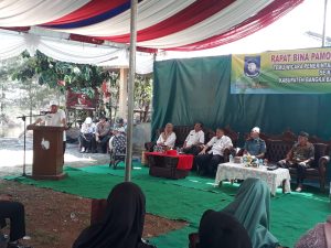 Polsek Tempilang Laksanakan Pengamanan Rapat Bina Pamong / Bangka Barat Betason di Pantai Pinus Ds. Tanjung Niur Kec. Tempilang