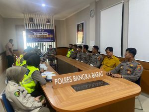 Sat Lantas Polres Bangka Barat Gelar Latpra Ops Jelang Operasi Patuh Menumbing 2024