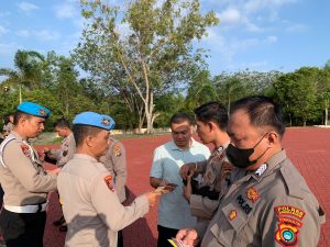 Propam Polres Bangka Barat Melaksanakan Kegiatan Gaktibplin Cegah Perilaku Menyimpang Anggota