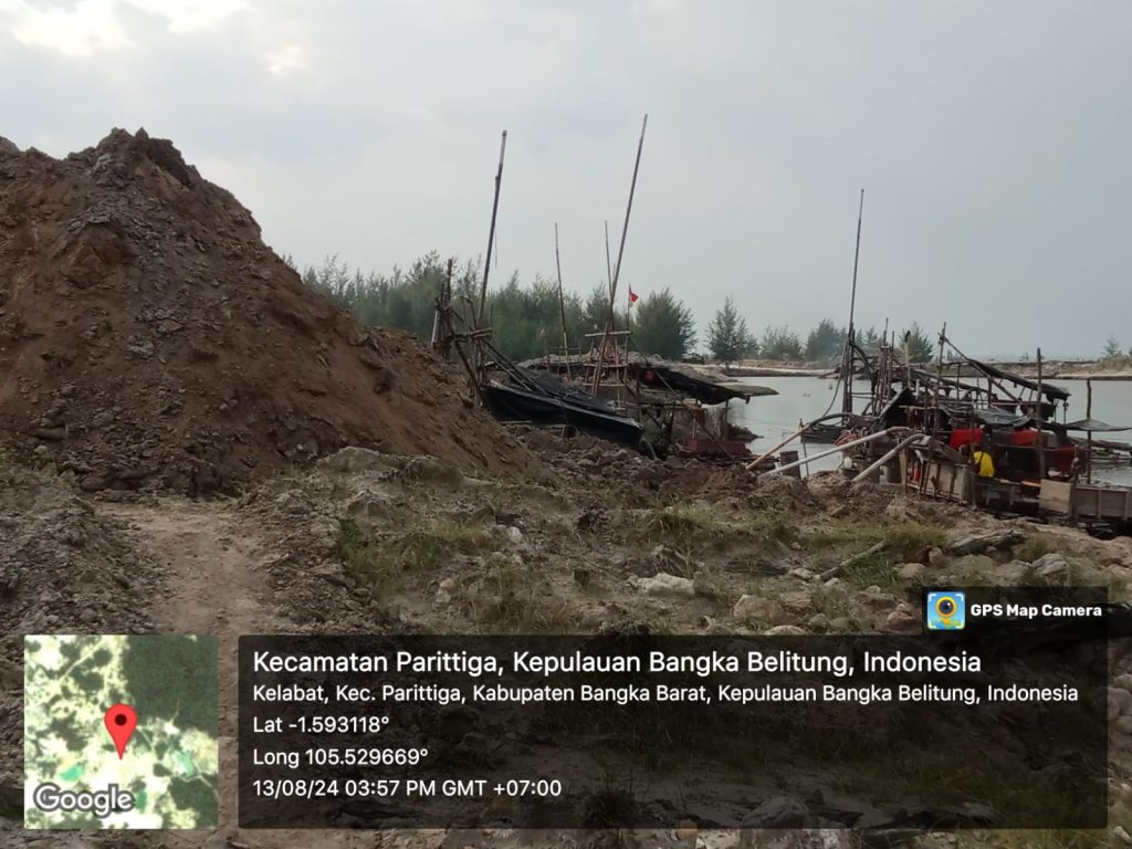 17 Unit Ponton PIP Diduga Kebal Hukum Dalam Kawasan Hutan Lindung Pasir Kuarsa