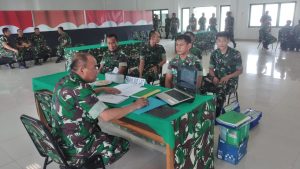 Korem 045/Gaya Terima Kunjungan Tim Post Audit Itjenad