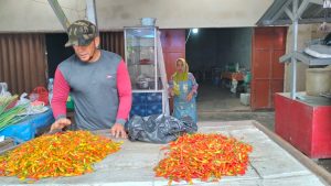 Jelang Imlek Harga Cabe Rawit di Pasar Toboali Tidak Mengalami Kenaikan