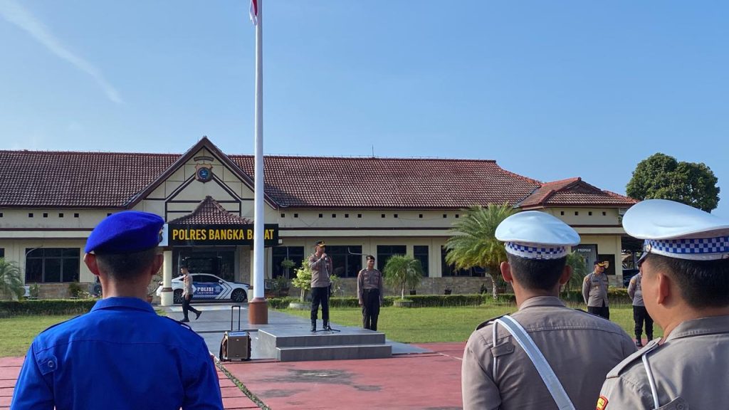 Kapolres Bangka Barat AKBP Pradana Aditya Nugraha Pimpin Apel Kesiapan Jelang Hari Buruh